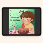 Personalised book for a birthday
