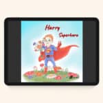 Personalised superhero book